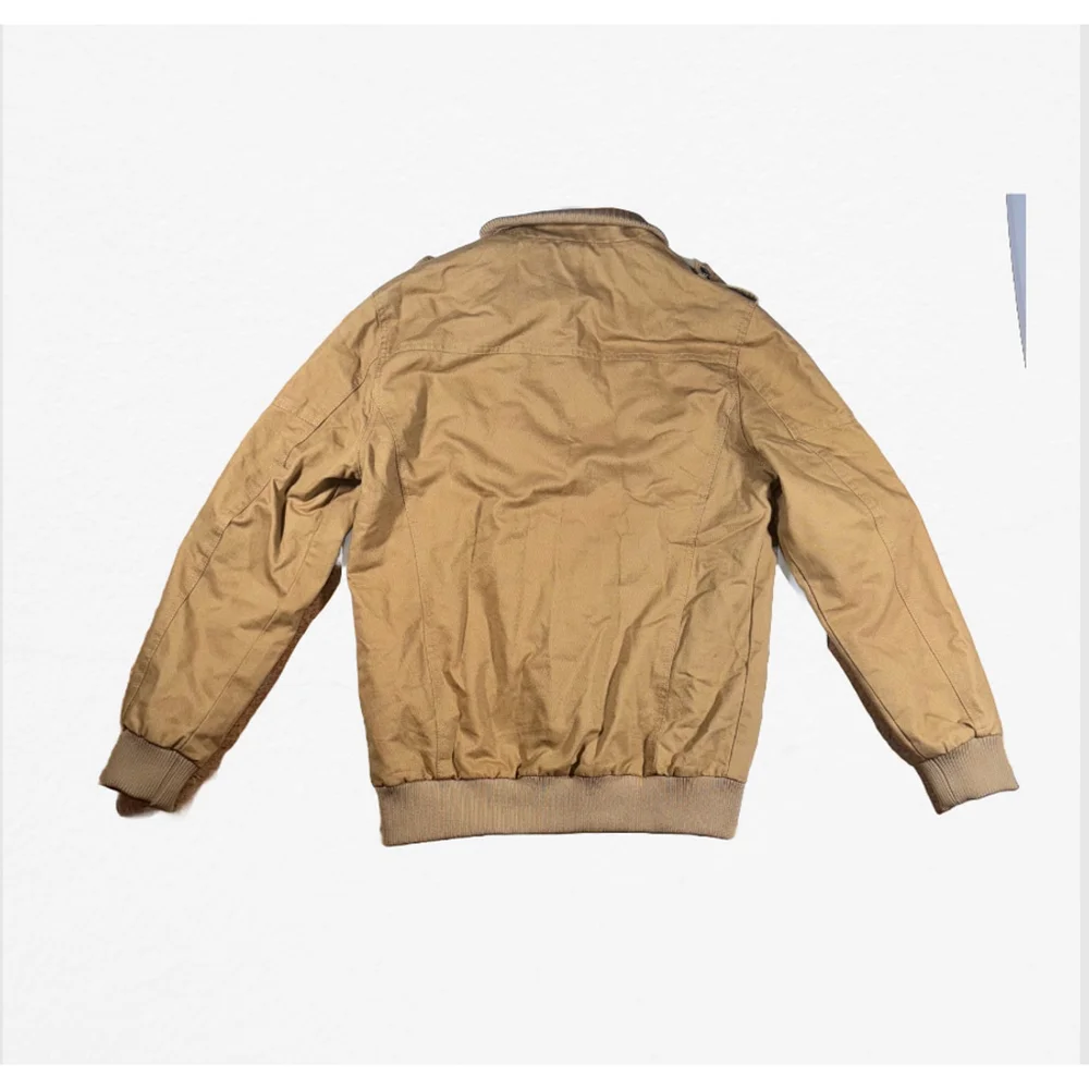 Men's 77City QIDICHEN Tan Pilot Military Jacket